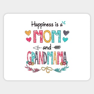 Happiness Is A Mom And Grandmama Wildflower Happy Mother's Day Magnet